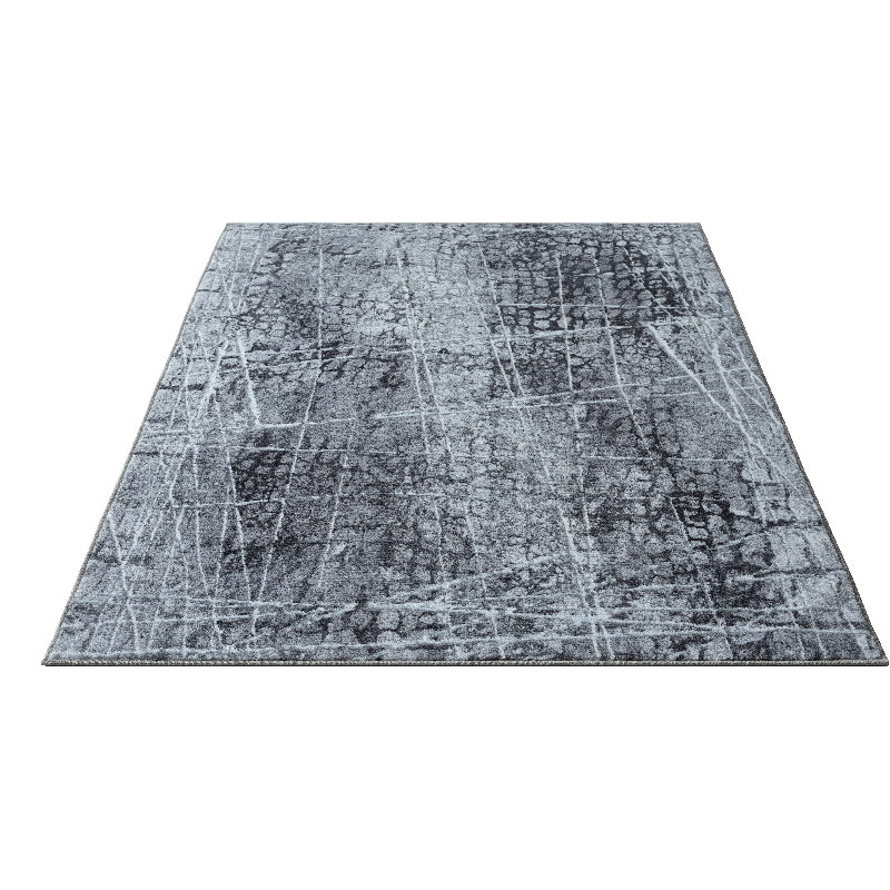 Machine-made Area Rug , Square 120 x 120 cm, Grey