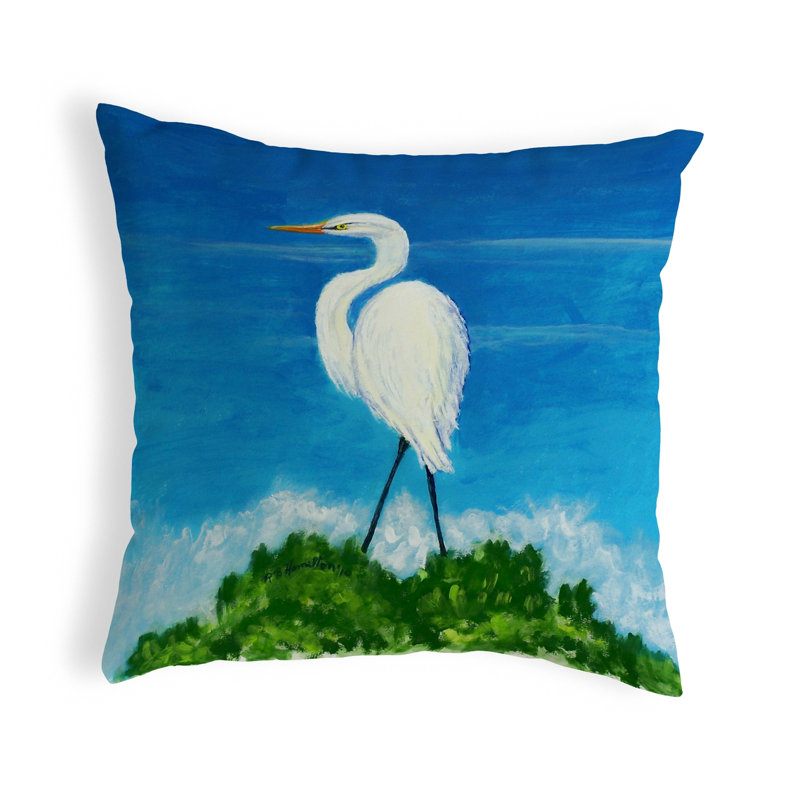 Coussin intérieur/extérieur Great Egret