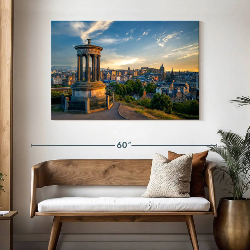 Lilie Edinburgh From Calton Hill, 32" H x 48" W