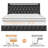 Upholstered Floating Bed With LED Lights, Charging Port-1090953922-1093848367