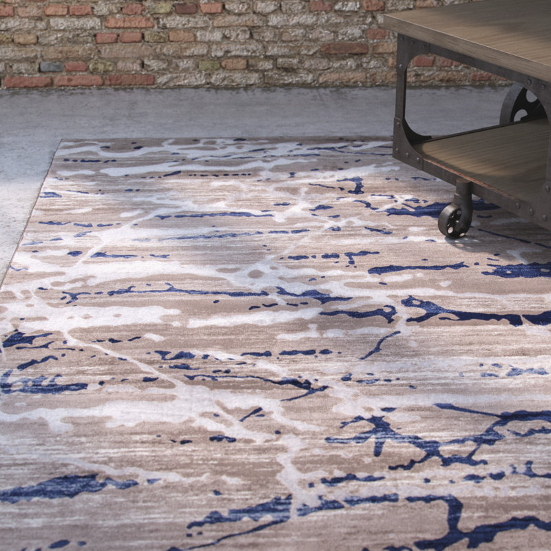 Floreat Abstract Indoor Rug, Rectangle 5' x 7'6"