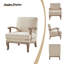 Amilio 71.1cm W Farmhouse Polyester Armchair with Solid Wood Legs Set of 2-1949646438