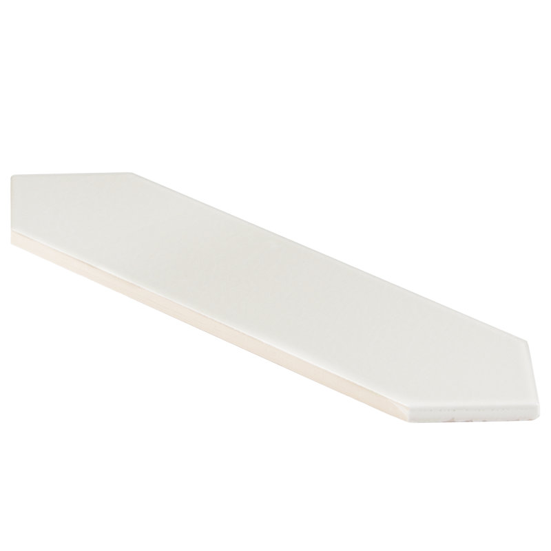 Saloni 3" x 12" Ceramic Subway Tile, White