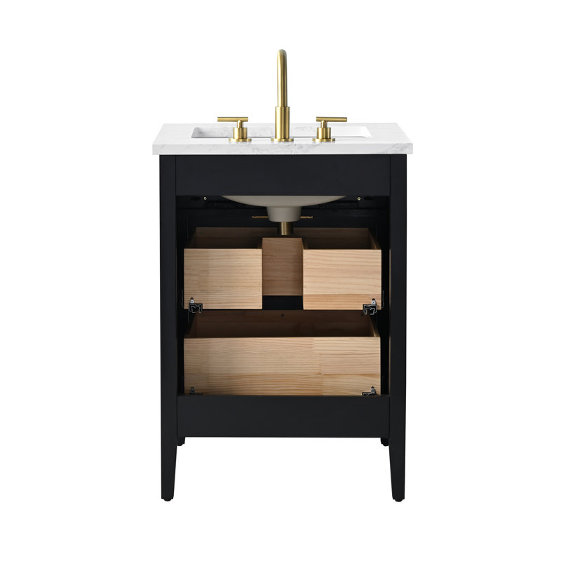 Emma 24" W Single Vanity, Black