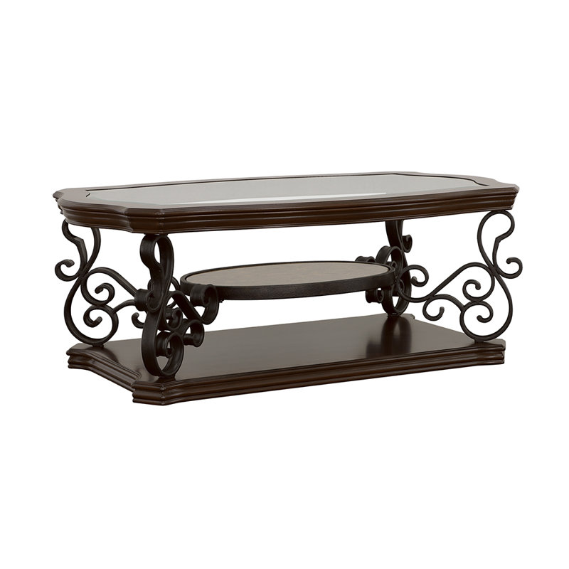 Aarav Glass Top Coffee Table