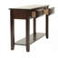 Console classique moderne en bois avec plateau en placage, tiroirs et tablette pour le rangement et l'élégance du salon