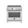 Bertazzoni 36" 5.7 Cubic Feet Smart Retro Induction Free Standing Range with 5 Burners