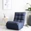 Lit inclinable dans la chambre à coucher - dossier à 4 compartiments, chaise de jeu multifonctionnelle bleue marine, télé à regarder