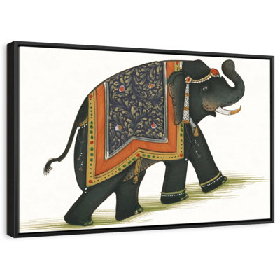 " India Elephant I Light Wall Art "