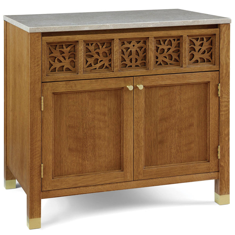 Surrey Hills Two-Door Nightstand, Stone Top