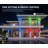 11.73" RGB Outdoor Led Wall Sconce with Water Glass,Set of 2-990810640
