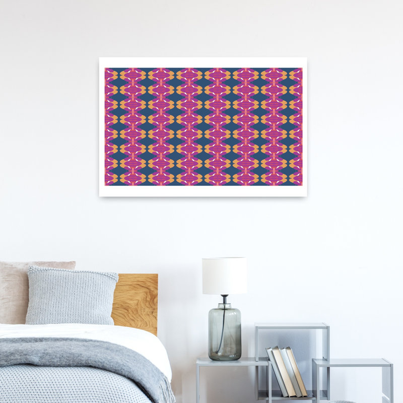 Art contemporain, art moderne géométrique audacieux, H 24 po x l 36 po