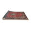 Tapis traditionnel rouge / noir Varda-793706362