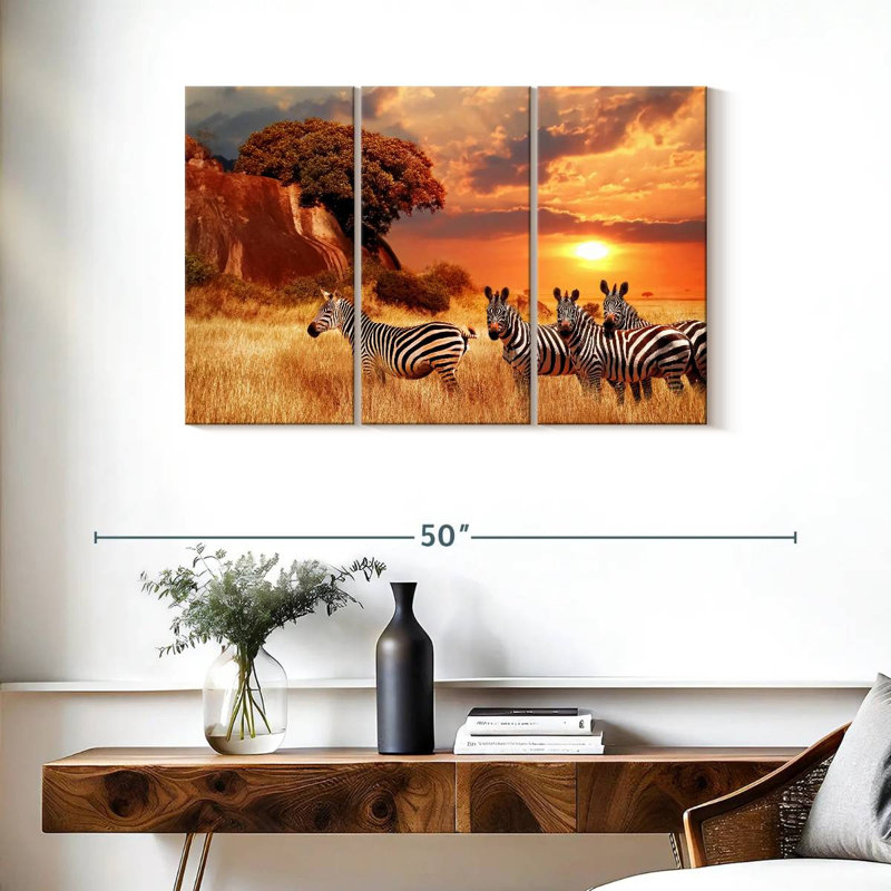 Zèbres Brampt Savanna, H 24 po x l 38 po