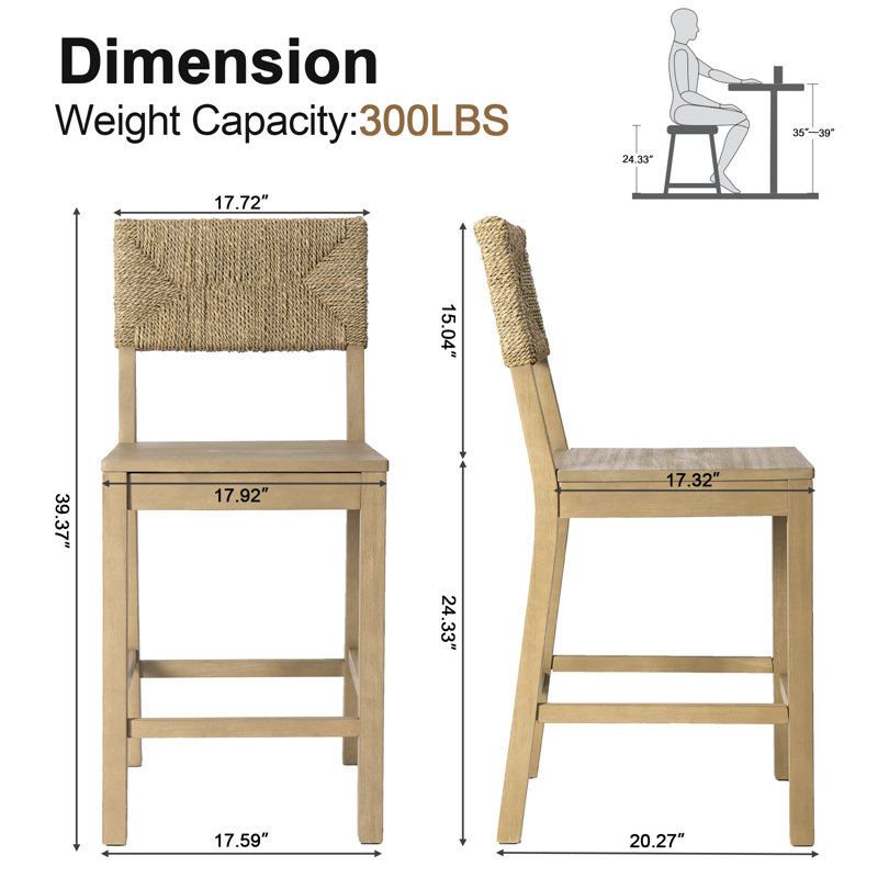 Tabouret de comptoir Linglestown, 6