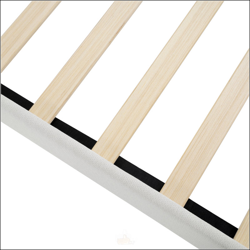 Grand lit plateforme tapissier