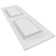 Lifetime Vinyl Standard Two Equal Raised Panel Shutters with Shutter-Locks & Matching Screws