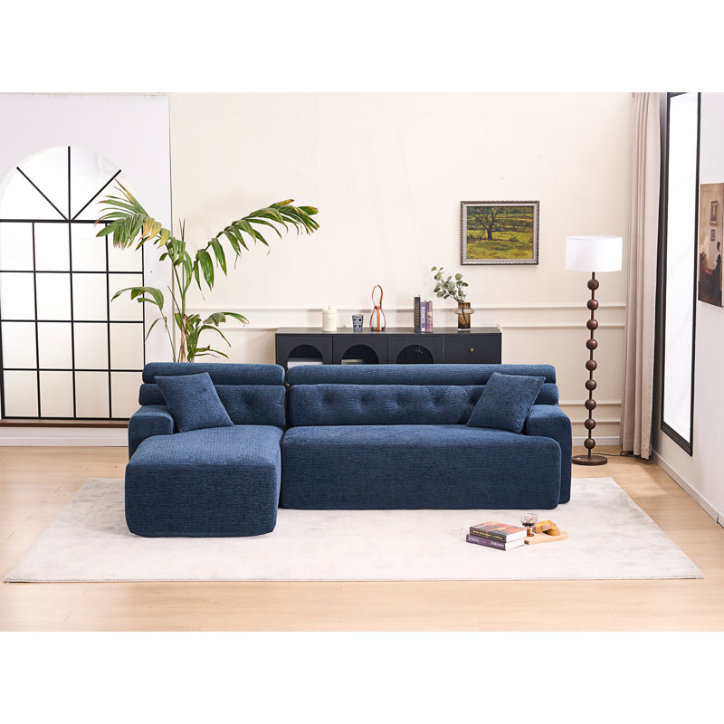 Compression Sofa, Combining Chaise Longue With 2 Pillows