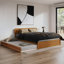 Lit plateforme en bois massif avec lit gigogne assorti Ause-1450992462-1450992460