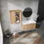 Meuble-lavabo mural 36 po avec lavabo et armoire latérale 36 po