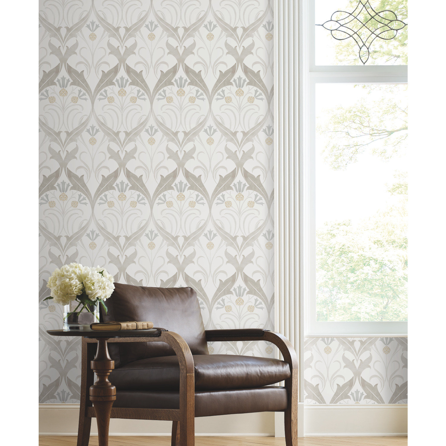 Harmon Floral Wallpaper, Neutral