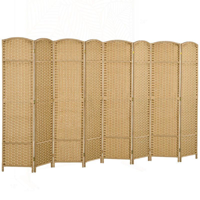 Paravent 8 panneaux pliable