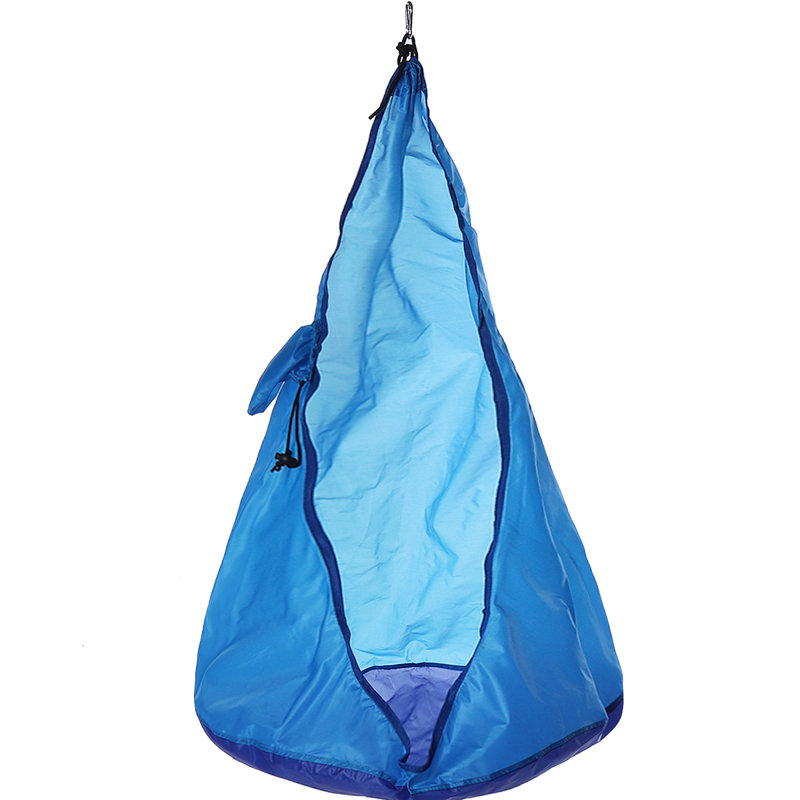 Blue Elephant Web / Saucer Swing Swing Seat with Mounting Hangers, Blue