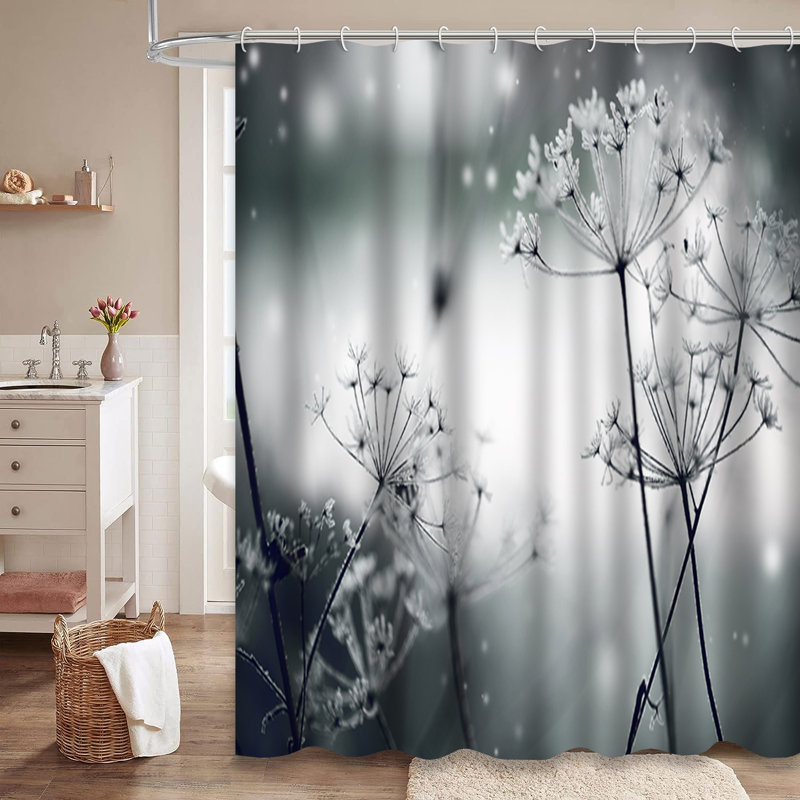 Rideau de douche Winter Landscape, L 72 po x l 78 po