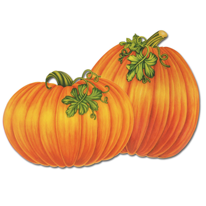 Ensemble de 4 pièces découpées en pkgd citrouille/thanksgiving
