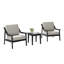 Ensemble de patio d'extérieur pour deux personnes en teck avec coussins et table d'appoint Marlo-745366181-745366178
