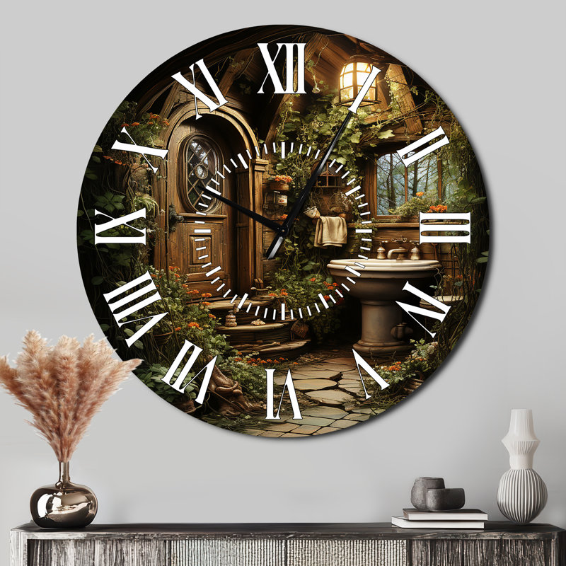 Horloge murale pour salle de bain, Surdimensionné