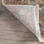 Tapis oriental traditionnel rouille, brique et bleu marine à motif de médaillon Windmere-1482767933