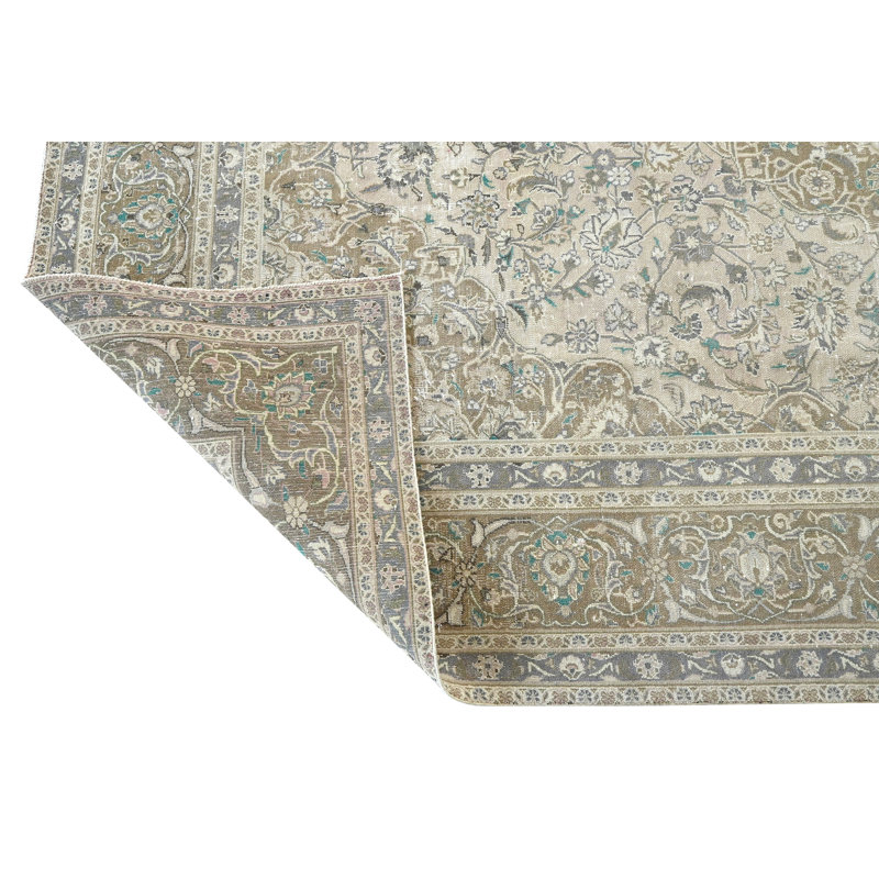 One-of-a-Kind Rectangle 9'5" X 12'4" Hand Knotted Area Rug