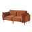 Aruba Upholstered 74.8'' Wide Velvet Modular Loveseat Sofa, 2-Piece-1775085024