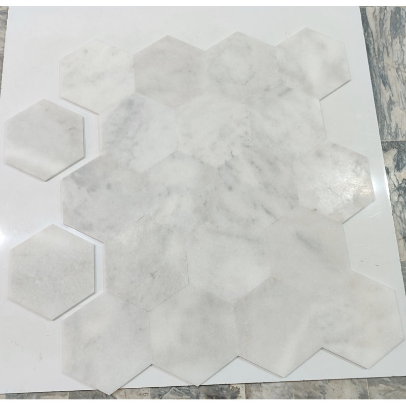 8" HONEYCOMB HONED, Bianco Venantino