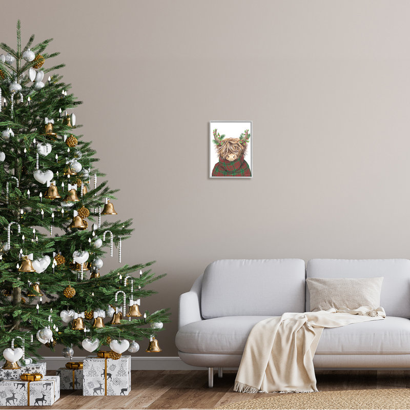 Art mural sur toile de Noël, H 14 po x l 11 po, Estampe numérique Farmhouse