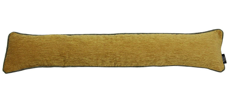 Alston Fabric Draught Excluder, Yellow/Grey