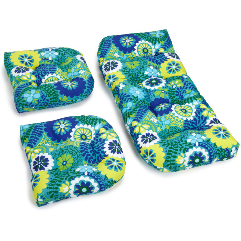 Outdoor 5'' Seating Group Seat Cushion, Azure