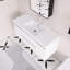 48" Glossy White Wall-Mounted Single Bathroom Vanity With Resin Top-1303129111