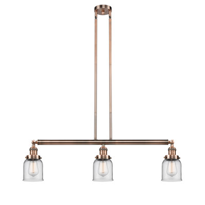 Bell - 3 Light 38" Stem Hung Island Light