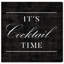 «Cocktail Time» par Hatcher and Ethan - reproduction d'art textuel sur toile-18507205