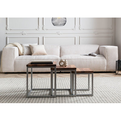 LOUNGE COLLECTION Solid Wood Top Side Table