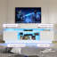 TV Stand for TVs up to 80" With 12 Colors LED Light & Remote & APP Control-1183340849-1183340854