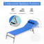 Patio Pleasant Lounge - 2 chaises et 1 table, dossier réglable (fauteuil inclinable 3 pièces Blue