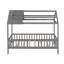 Lit simple en bois avec clôture (lit)-814322810