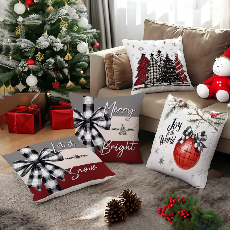 Housses de coussin décoratives 4 pièces