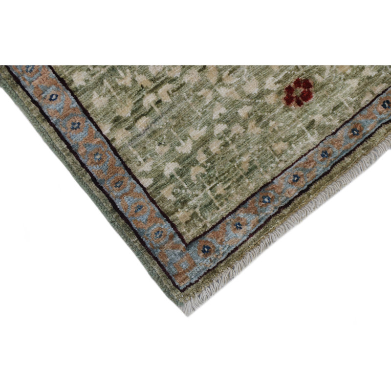 One-of-a-Kind 7'9" X 9'10" Wool Area Rug Blue/Red/Beige