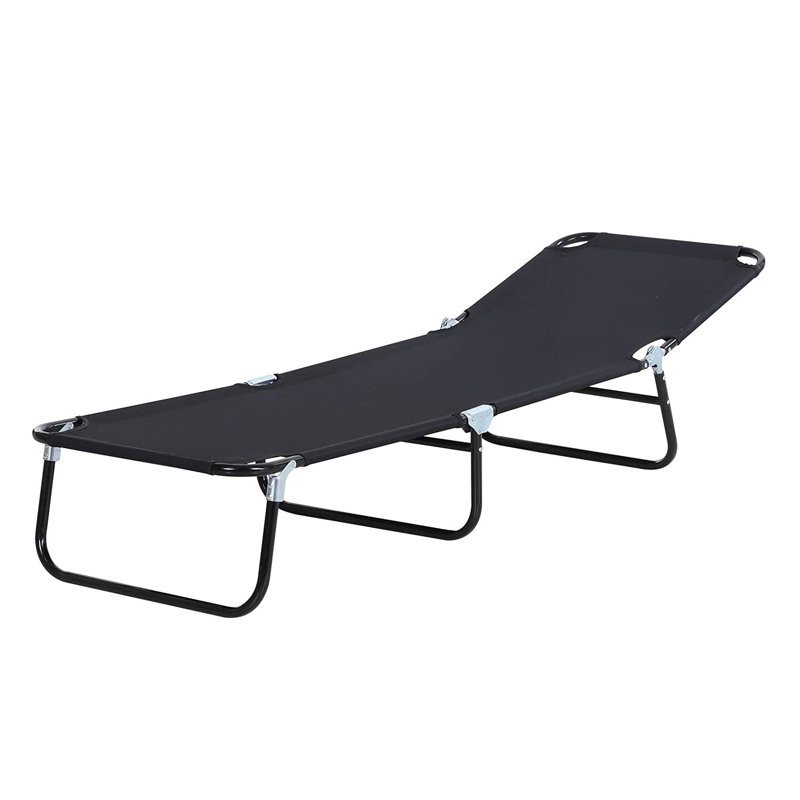 Aalilah 188cm Long Reclining Single Chaise, Black