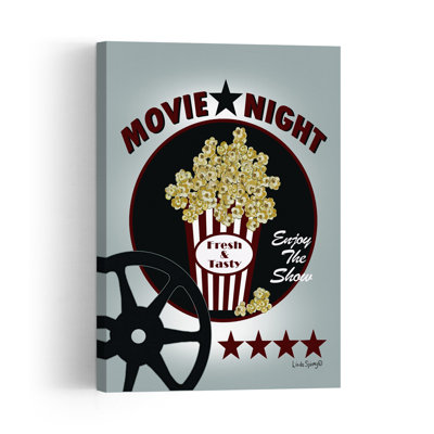 «Movie Night», art abstrait rétro, impression d'art mural paysage
