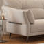 Ensemble de salon 3 pièces 100% polyester blanc crème